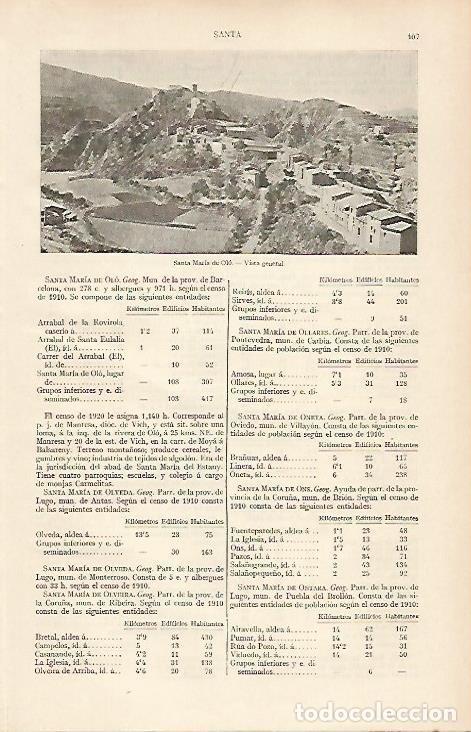 Postkarten: LAMINA ESPASA 19412: Santa Maria de Olo Barcelona - Varios