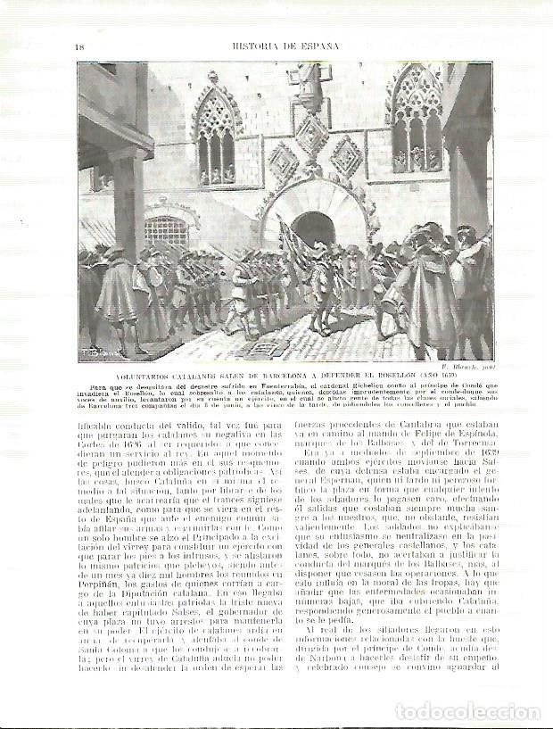 Postkarten: LAMINA 4289: Voluntarios catalanes salen de Barcelona a defender el Rosellon en 1639 - Manuel Rodrig