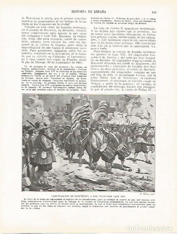 Postkarten: LAMINA 4326: Capitulacion de Barcelona a los franceses en 1697 - Manuel Rodriguez Codola
