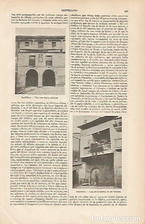 Postales: LAMINA ESPASA 19475: Casa de los Velardes en Santillana del Mar - Varios