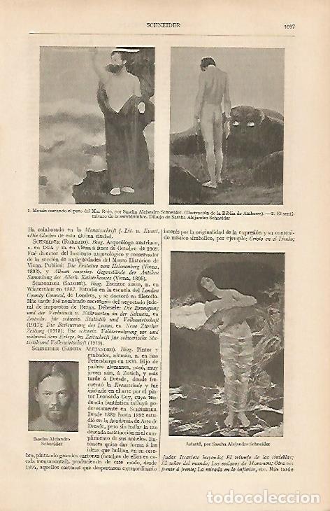 Postkarten: LAMINA ESPASA 19626: Obras por A. Schneider - Varios