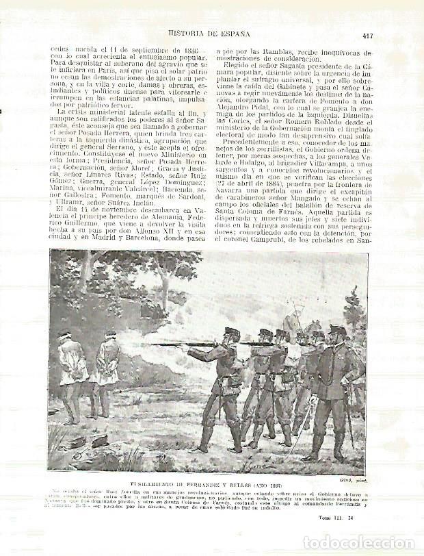 Postkarten: LAMINA 4465: Fusilamiento de Ferrandiz y Belles en 1884 - Manuel Rodriguez Codola