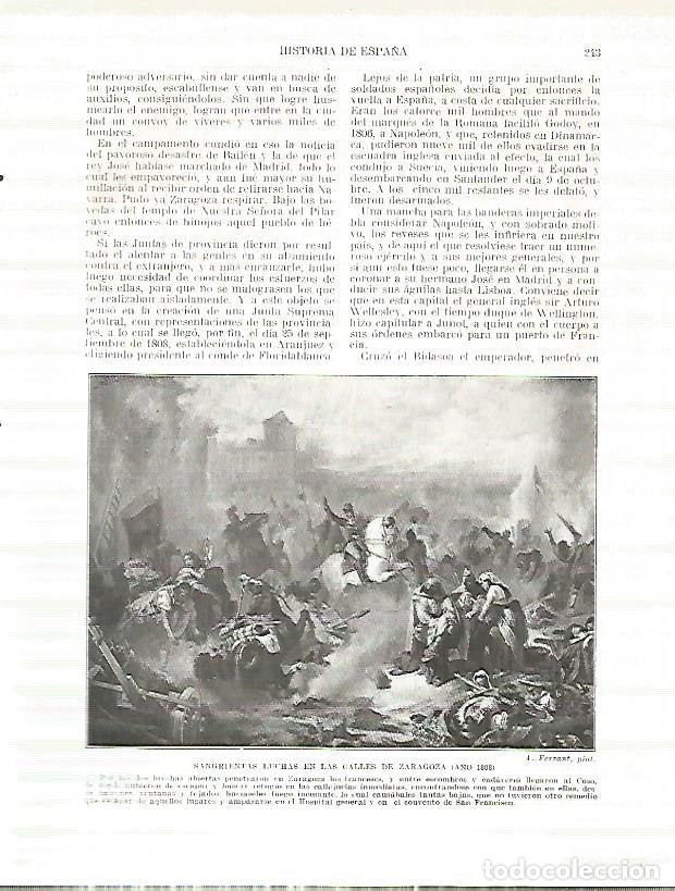 Cartoline: LAMINA 4384: Luchas en Zaragoza en 1808 - Manuel Rodriguez Codola