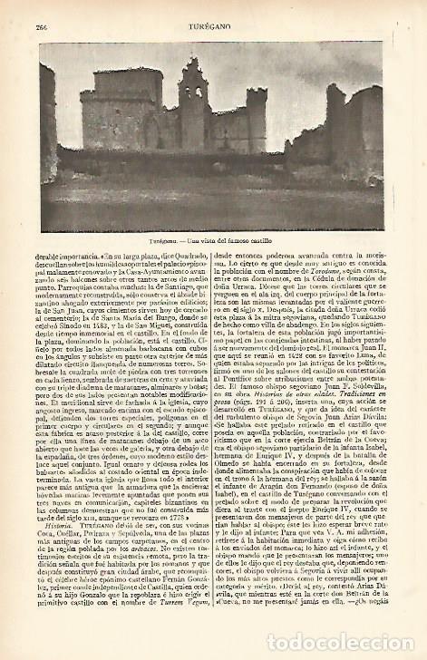 Postales: LAMINA ESPASA 11993: Castillo de Turegano Segovia - Varios