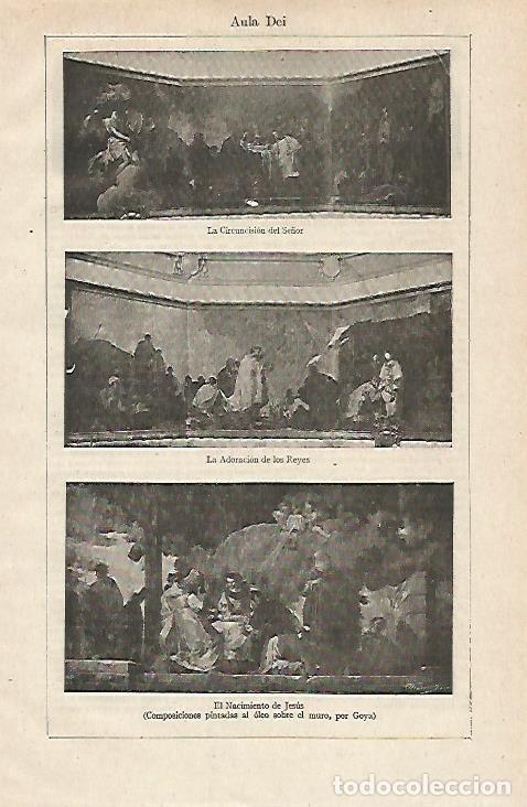 Postales: LAMINA ESPASA 12989: Pintura de Aula Dei por Goya - Varios