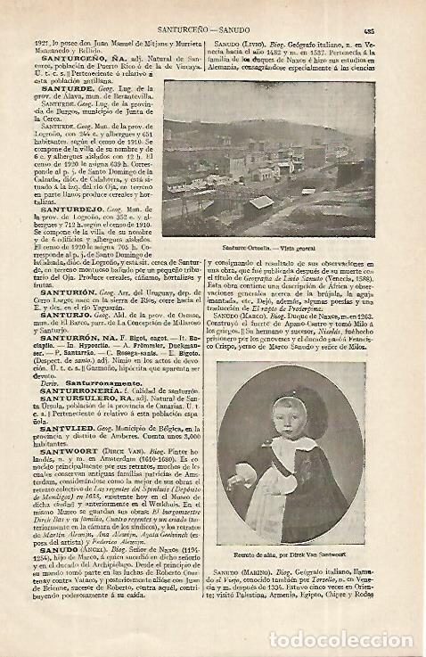 Postais: LAMINA ESPASA 12331: Vista general de Santurce Ortuella Vizcaya - Varios