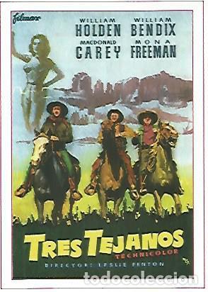 Postales: CROMO CINE 1203: TRES TEJANOS - Varios