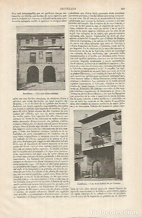 Postais: LAMINA ESPASA 12298: Casa de los Velardes en Santillana - Varios