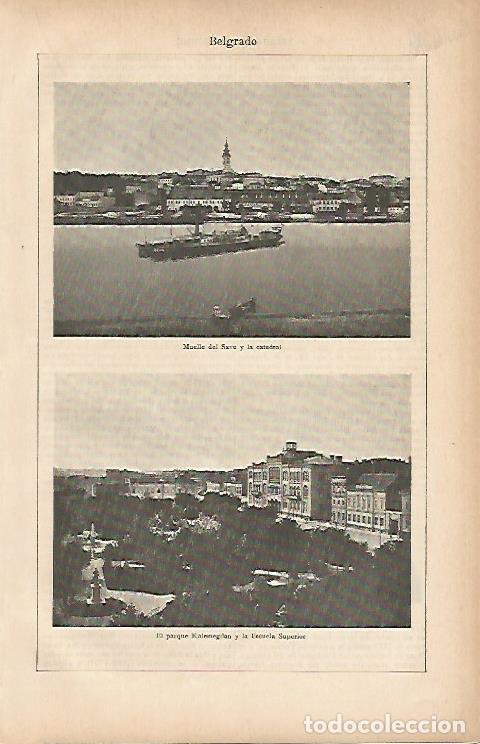 Postais: LAMINA ESPASA 9893: Vistas de Belgrado Serbia - Varios