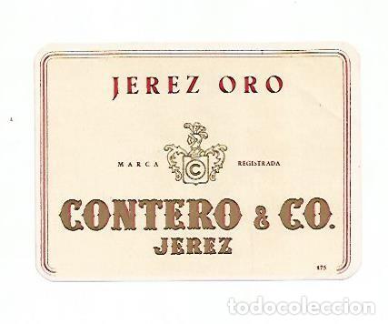 Postais: ETIQUETA 2340: Jerez oro Contero & Co - Varios