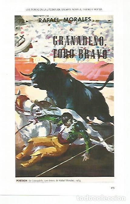Cartoline: LAMINA COSSIO 51056: Portada de Granade&ntilde;o toro bravo de Rafael Morales - Varios
