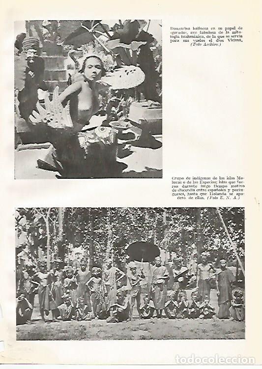 Postkarten: LAMINA GEOGRAFIA 0073: Danzarina de Bali e indigenas de las islas Molucas - Ricardo Beltran y Vicent