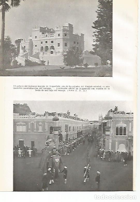 Postkarten: LAMINA GEOGRAFIA 0030: Palacio de Kapurtala y boda de la hija del maraja en Kapurtala India - Ricard