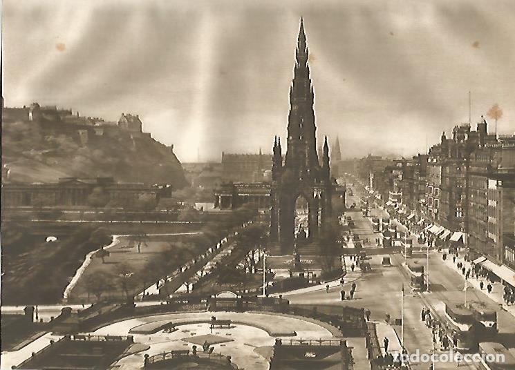 Cartoline: LAMINA GEOGRAFIA 0114: Princes Street en Edimburgo Escocia - Ricardo Beltran y Vicente Vera