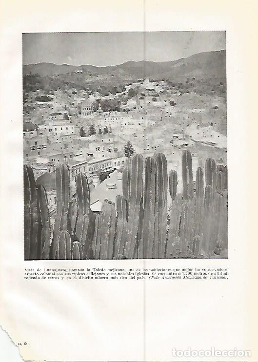 Postales: LAMINA GEOGRAFIA 0215: Vista de Guanajauto Mexico - Ricardo Beltran y Vicente Vera