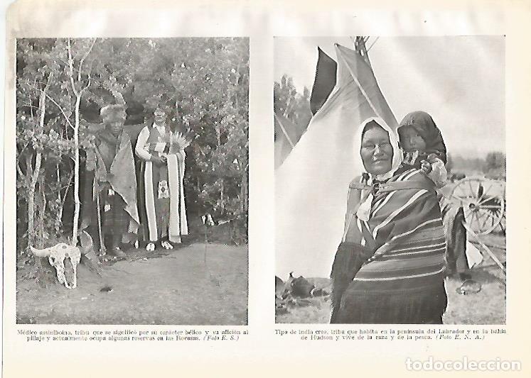 Postais: LAMINA GEOGRAFIA 0194: Medico assiniboina y madre e hija cree Estados Unidos - Ricardo Beltran y Vic