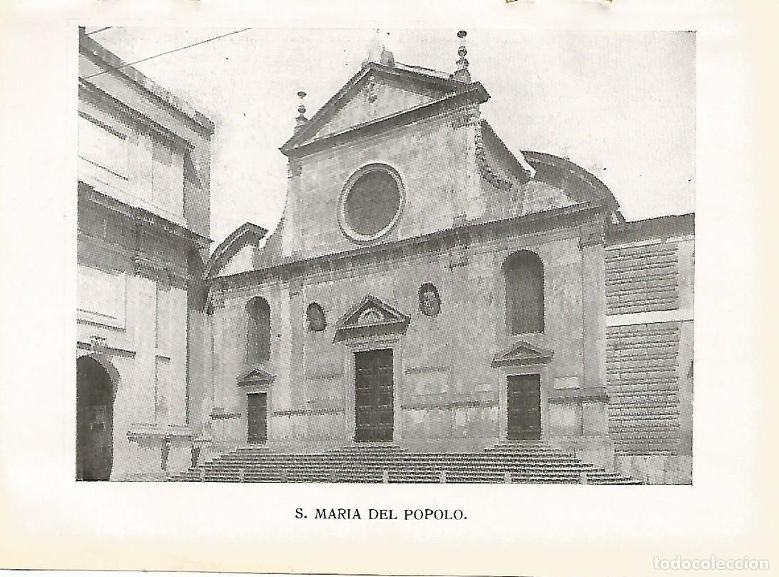 Postkarten: Lamina 1050: ROMA. Santa Maria del Popolo - Varios