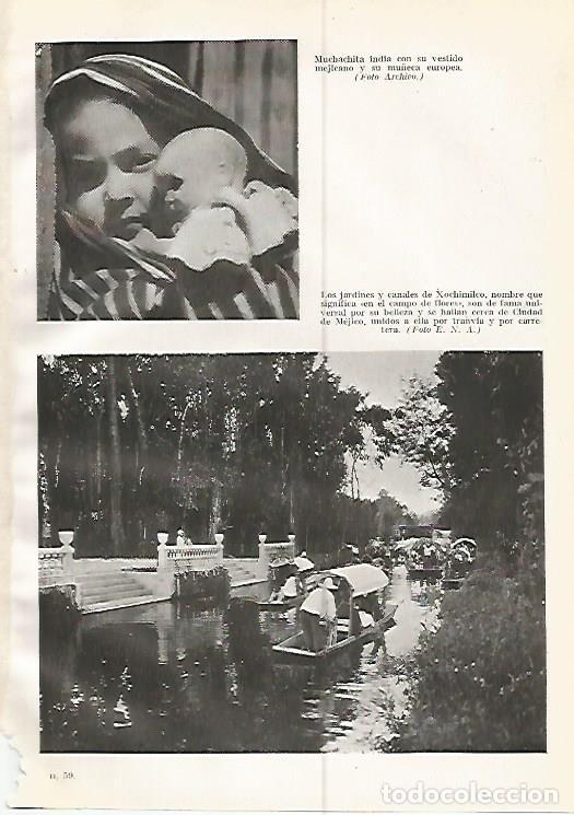 Postales: LAMINA GEOGRAFIA 0213: Ni&ntilde;a mexicana y jardines de Xochimilco Mexico - Ricardo Beltran y Vicente Ver