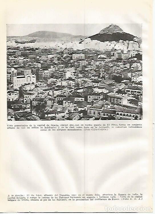 Postkarten: LAMINA GEOGRAFIA 0363: Vista de Atenas Grecia - Ricardo Beltran y Vicente Vera