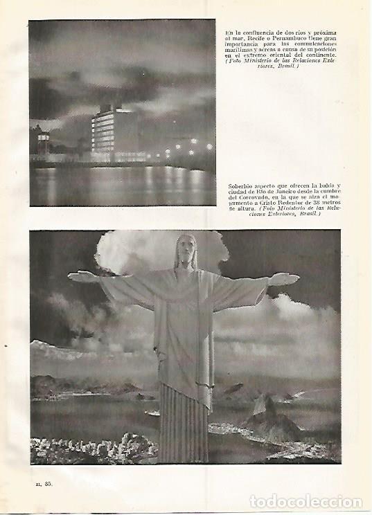 Cartoline: LAMINA GEOGRAFIA 0309: Recife y Cristo Redentor de Rio de Janeiro Brasil - Ricardo Beltran y Vicente