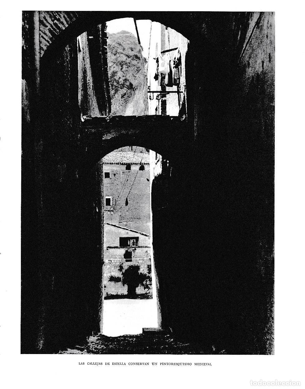 Cartoline: LAMINA 6124: Callejas medievales de Estella - Pio Baroja