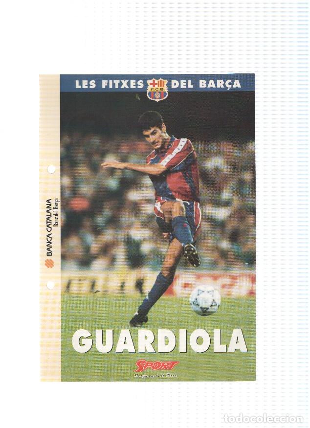 Postais: Les Fitxes del Bar&ccedil;a: JOSEP GUARDIOLA (Ficha Archivador Diario SPORT) - VARIOS