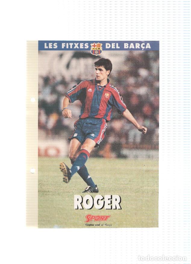 Cartoline: Les Fitxes del Bar&ccedil;a: ROGER GARCIA (Ficha Archivador Diario SPORT) - VARIOS