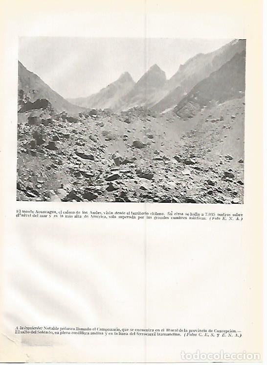 Cartoline: LAMINA GEOGRAFIA 0294: Monte Aconcagua Chile - Ricardo Beltran y Vicente Vera