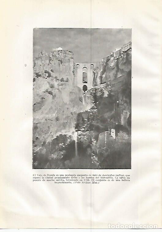 Postkarten: LAMINA GEOGRAFIA 0388: El Tajo de Ronda Malaga - Ricardo Beltran y Vicente Vera