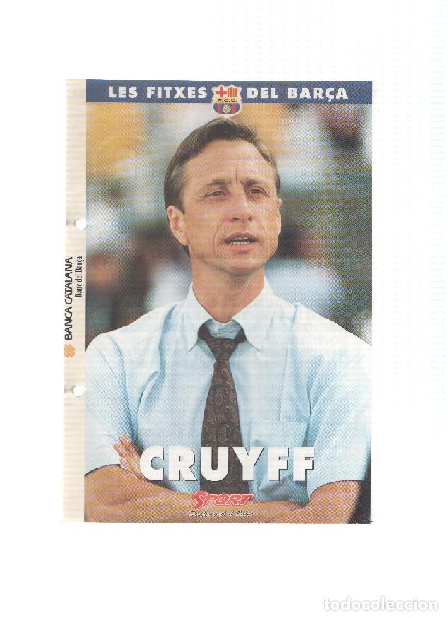 Postales: Les Fitxes del Bar&ccedil;a: JOHAN CRUYFF (Ficha Archivador Diario SPORT) - VARIOS