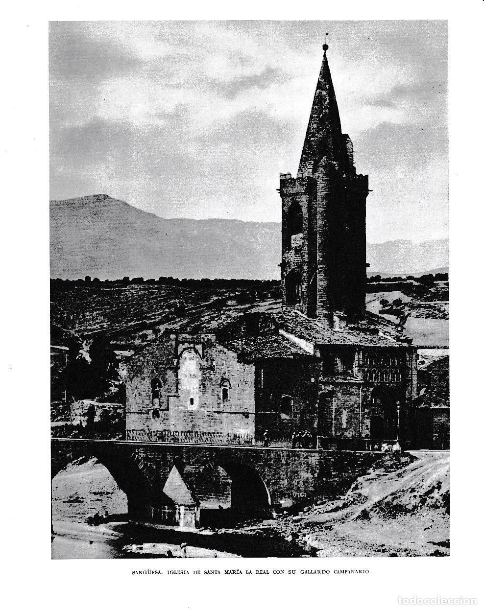 Postkarten: LAMINA 6219: Campanario de Santa Maria La Real de Sanguesa - Pio Baroja