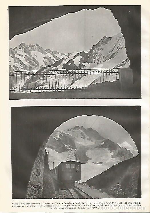 Cartoline: LAMINA GEOGRAFIA 0328: Estacion de Jungfrau Suiza - Ricardo Beltran y Vicente Vera