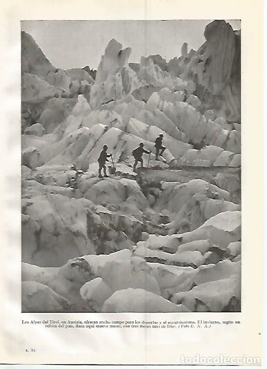 Cartoline: LAMINA GEOGRAFIA 0335: Los Alpes del Tirol Austria - Ricardo Beltran y Vicente Vera