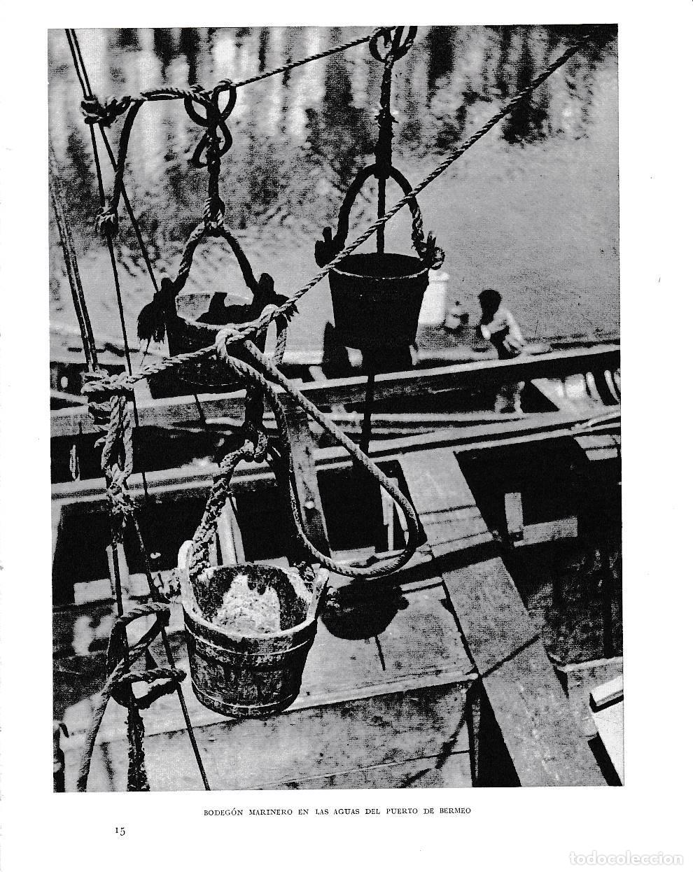 Postais: LAMINA 6168: Bodegon marinero en el puerto de Bermeo - Pio Baroja