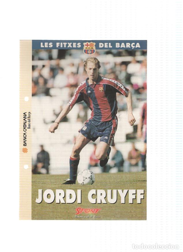 Cartoline: Les Fitxes del Bar&ccedil;a: JORDI CRUYFF (Ficha Archivador Diario SPORT) - VARIOS