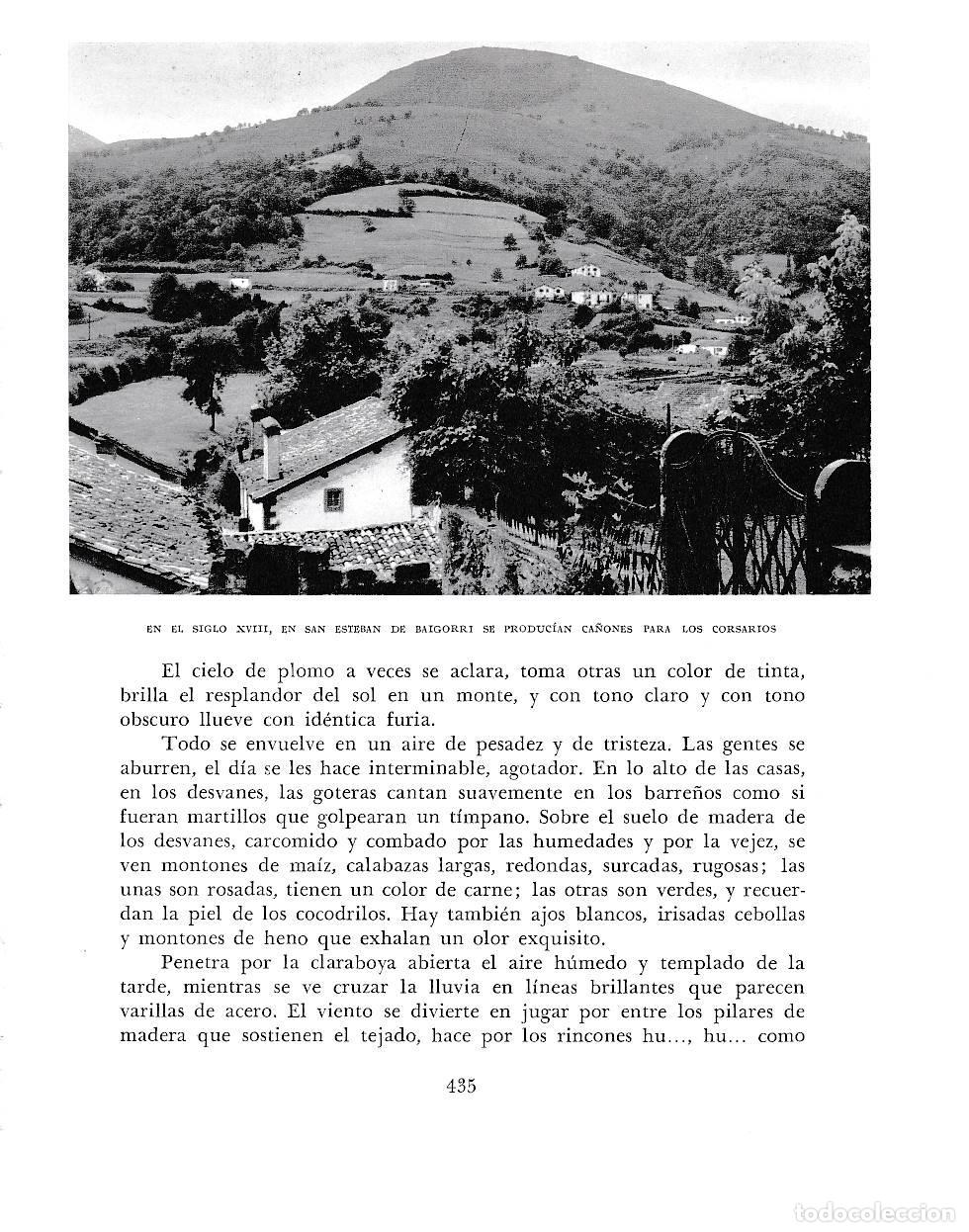 Postcards: LAMINA 6278: San Esteban de Baigorri producia ca&ntilde;ones en el s XVIII - Pio Baroja