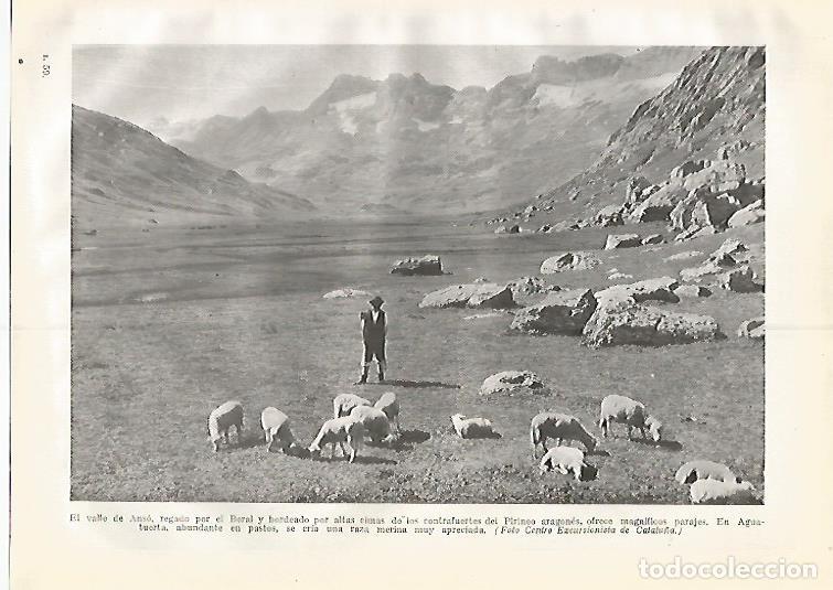 Cartoline: LAMINA GEOGRAFIA 0385: Valle de Anso Huesca - Ricardo Beltran y Vicente Vera