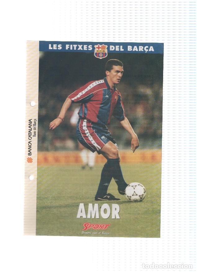 Cartoline: Les Fitxes del Bar&ccedil;a: GUILLERMO AMOR (Ficha Archivador Diario SPORT) - VARIOS