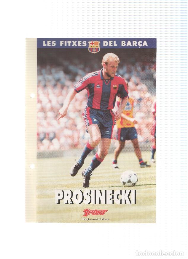 Cartoline: Les Fitxes del Bar&ccedil;a: ROBERT PROSINECKI (Ficha Archivador Diario SPORT) - VARIOS