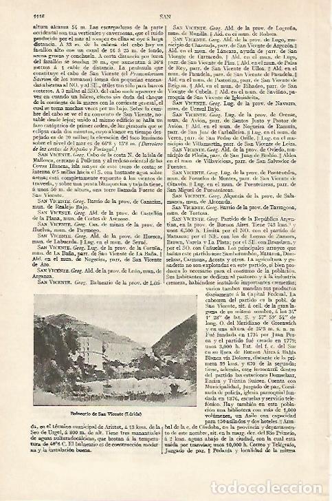 Postkarten: LAMINA ESPASA 18395: Balneario de San Vicen&ccedil; Lleida - Varios