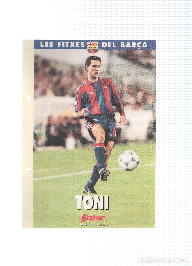 Cartoline: Les Fitxes del Bar&ccedil;a: TONI VELAMAZAN (Ficha Archivador Diario SPORT) - VARIOS