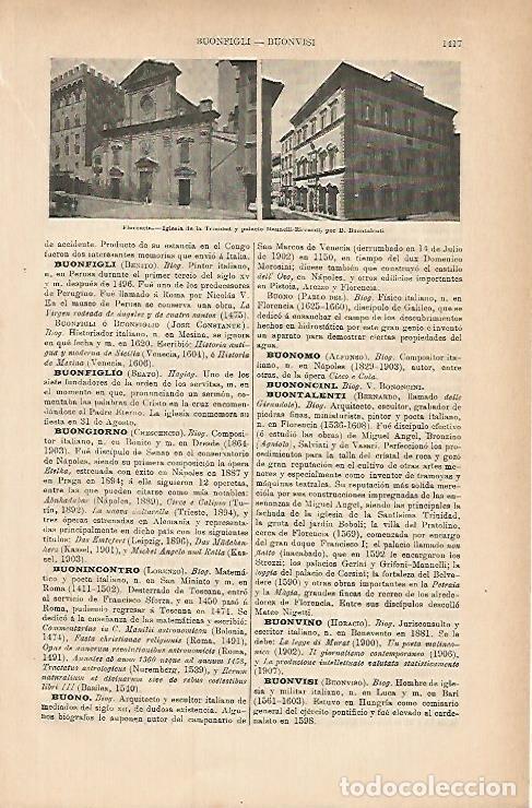 Postais: LAMINA ESPASA 11894: Iglesia de la Trinidad en Florencia - Varios