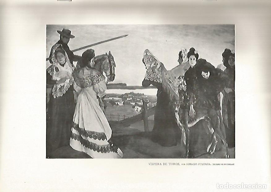 Postales: LAMINA 5020: Vispera de toros por Ignacio Zuloaga - Varios