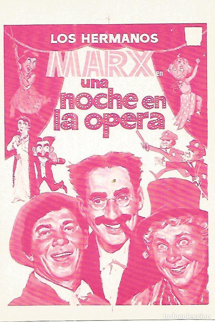 Cartoline: FLYER PUBLICITARIO 101: Film Una noche en la opera - Varios