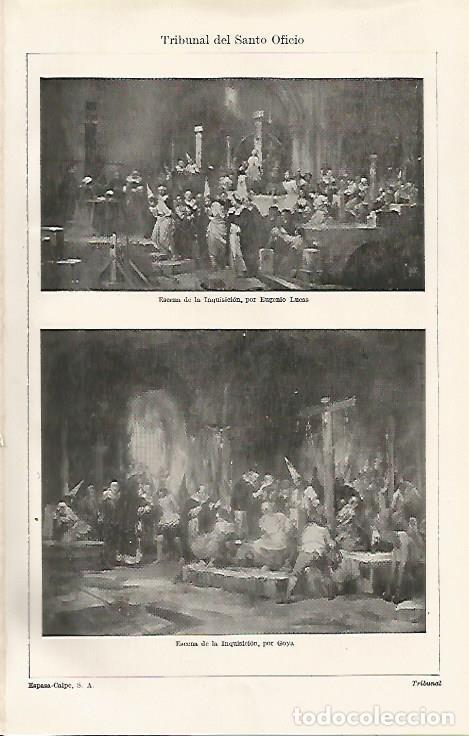 Postkarten: LAMINA ESPASA 20401: La Inquisicion por Eugenio Lucas y Goya - Varios