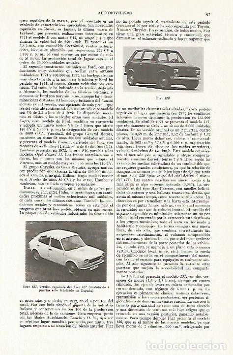 Postales: LAMINA ESPASA 13331: Fiat 126 y Seat 127 - Varios