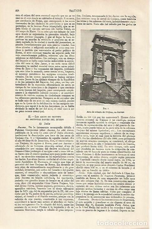 Postkarten: LAMINA ESPASA 20466: Arco de Trajano en Ancona - Varios