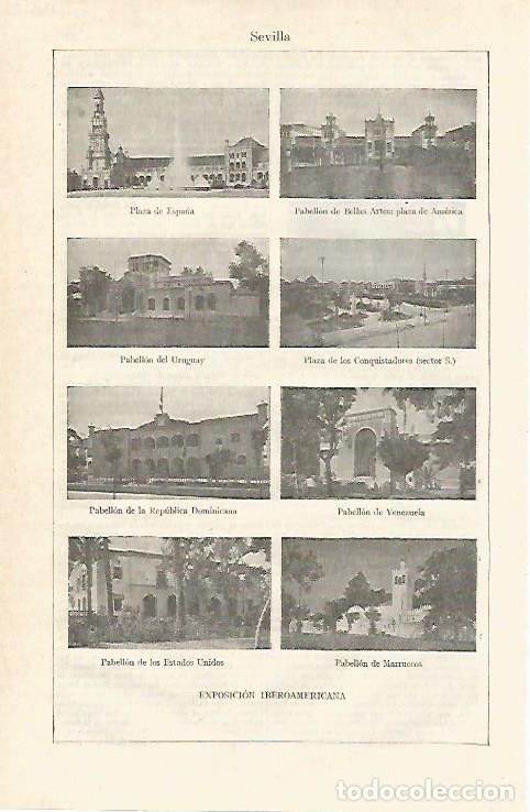 Postcards: LAMINA ESPASA 14112: Exposicion Iberoamericana de Sevilla - Varios
