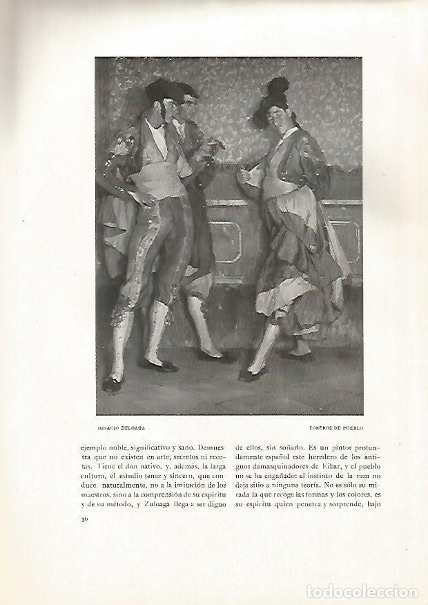 Postales: LAMINA 5036: Toreros de pueblo por Ignacio Zuloaga - Varios