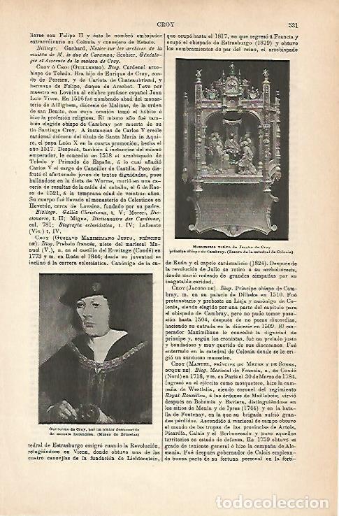 Postcards: LAMINA ESPASA 14248: Guillermo y Jacobo de Croy - Varios